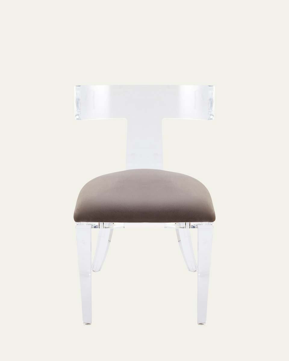 Tristan Acrylic Klismos Chair